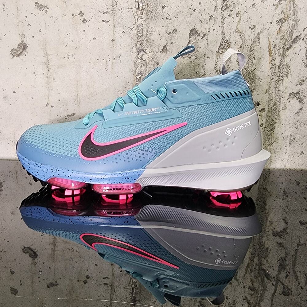 MSRP $200 Nike Infinity Tour 2 Gore-Tex Golf Shoes Men's 10 Turquoise New - Picture 2 of 6